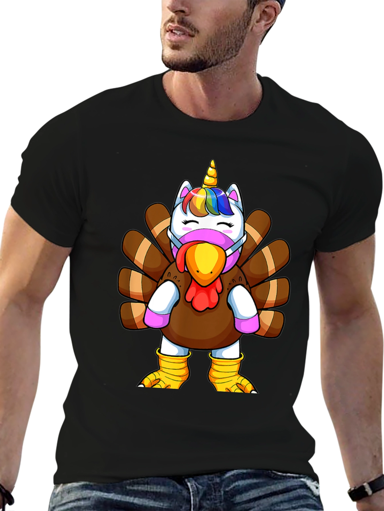 Unicorn Turkey Thanksgiving T-Shirt