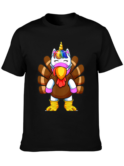 Unicorn Turkey Thanksgiving T-Shirt