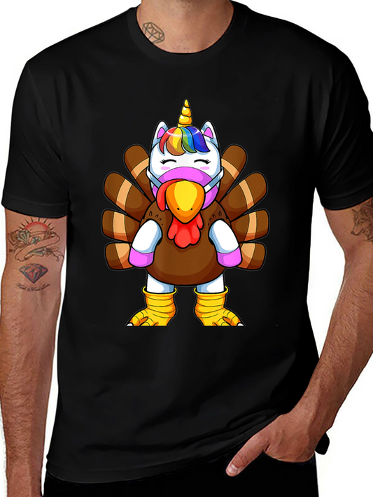 Unicorn Turkey Thanksgiving T-Shirt