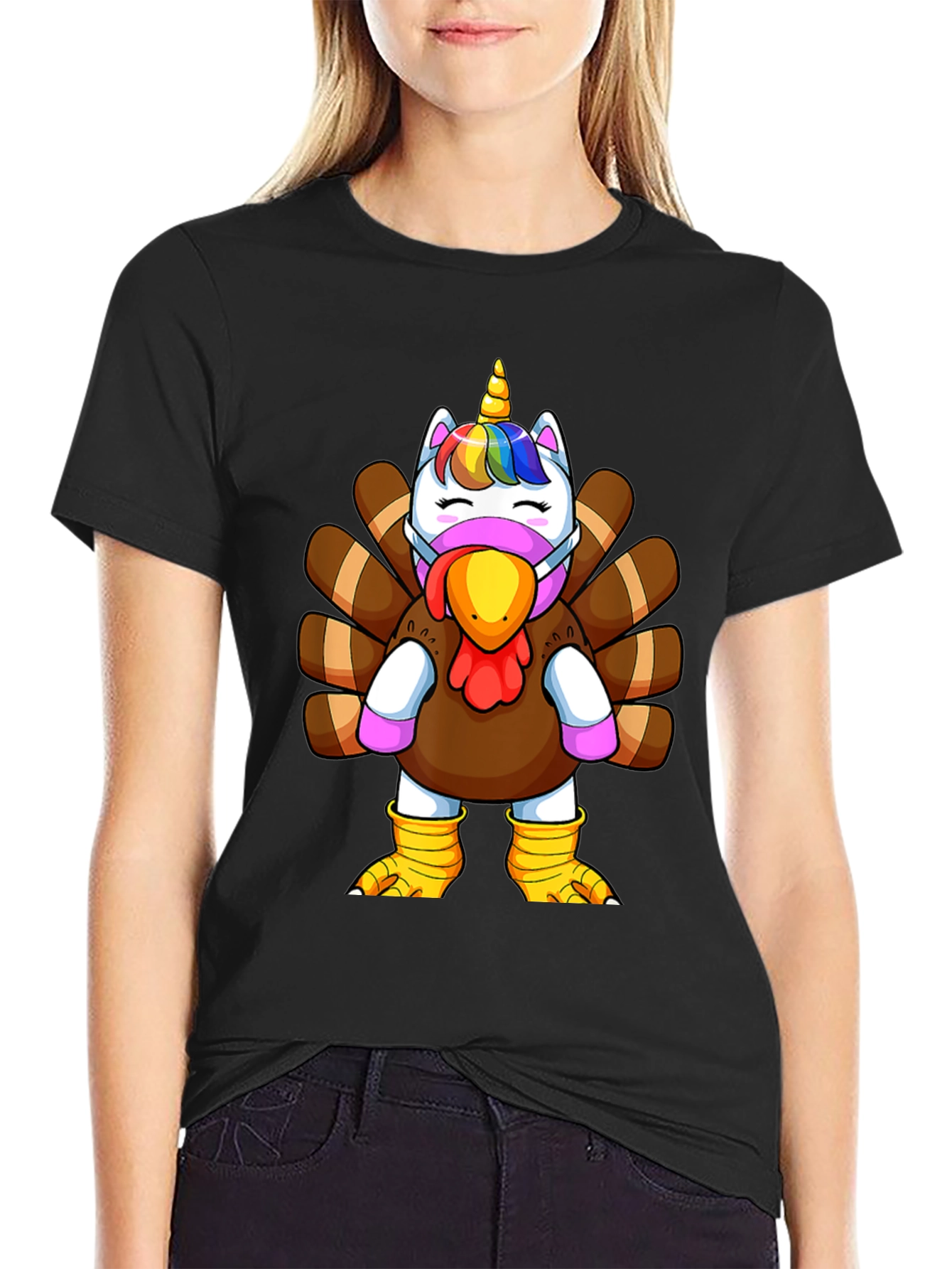 Unicorn Turkey Thanksgiving T-Shirt