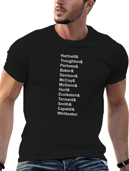 Doctor Who Doctors List T-Shirt