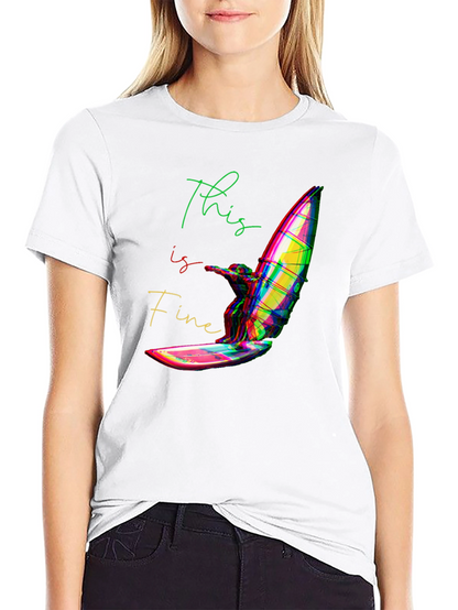 This is Fine Windsurfing T-Shirt - Black