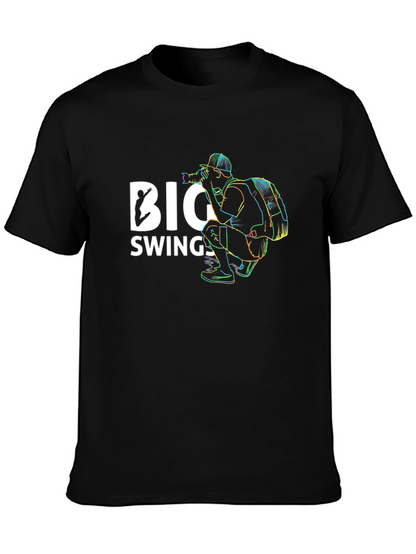 Big Swings Photographer Graphic Tee - Black
