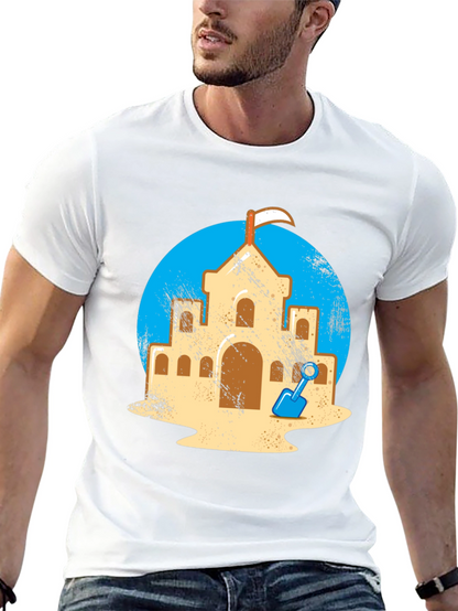Sandcastle Graphic Tee - Beach Day Shirt