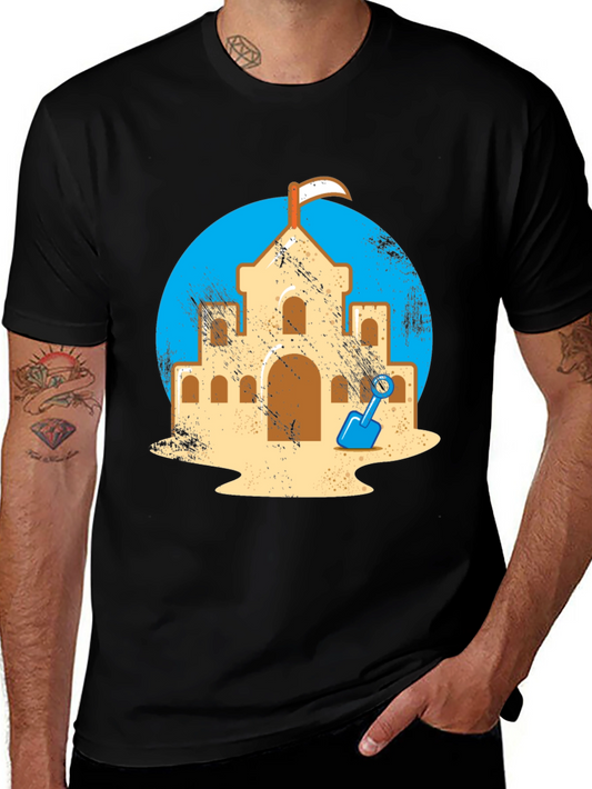 Sandcastle Graphic Tee - Beach Day Shirt