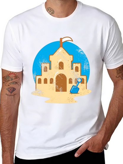 Sandcastle Graphic Tee - Beach Day Shirt