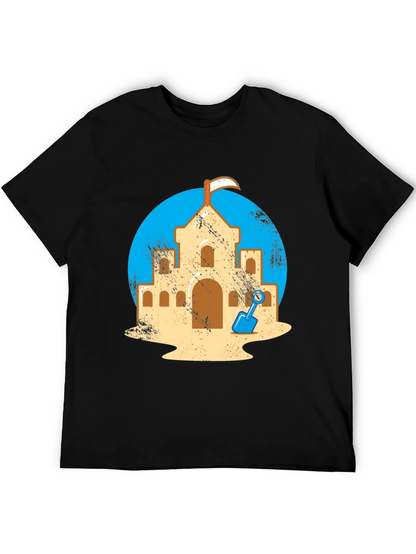 Sandcastle Graphic Tee - Beach Day Shirt