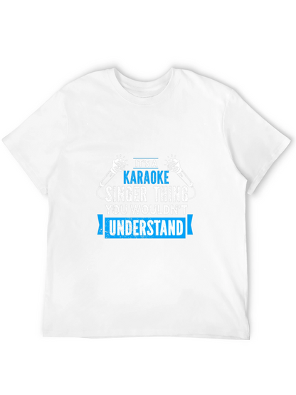 Karaoke Singer Thing - Black T-Shirt