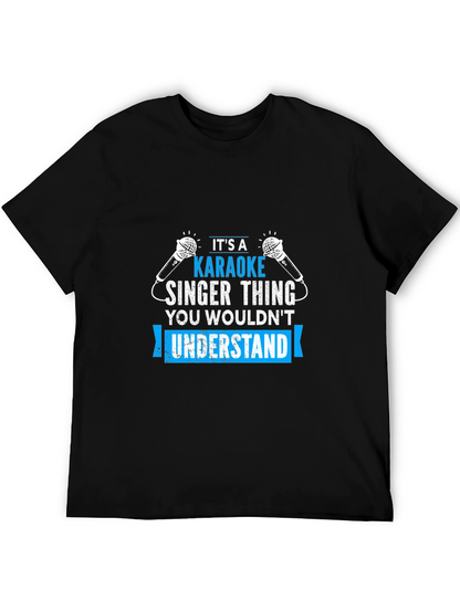 Karaoke Singer Thing - Black T-Shirt