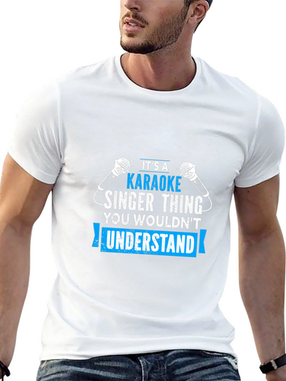 Karaoke Singer Thing - Black T-Shirt