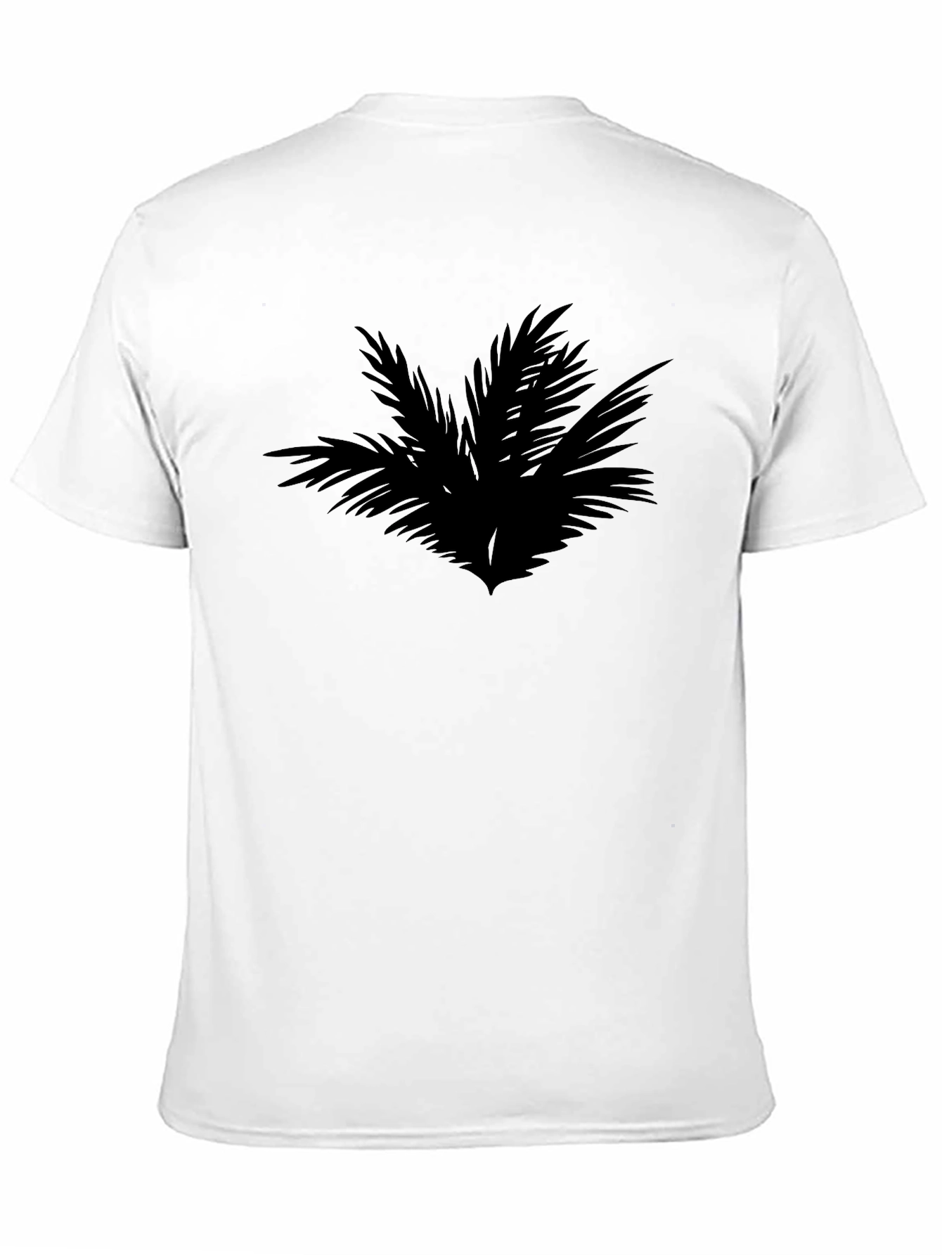 Tropical Palm Tree Graphic Black T-Shirt