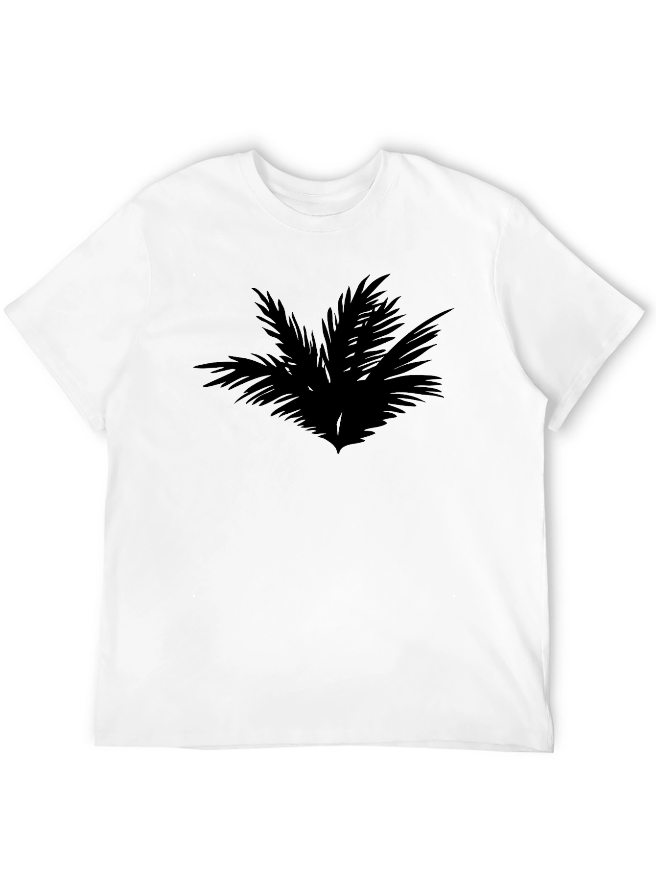 Tropical Palm Tree Graphic Black T-Shirt