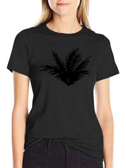 Tropical Palm Tree Graphic Black T-Shirt