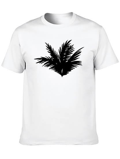 Tropical Palm Tree Graphic Black T-Shirt