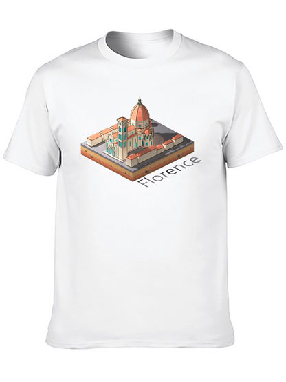 Florence Italy T-Shirt - Black Graphic Tee