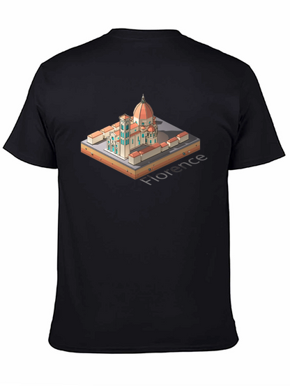 Florence Italy T-Shirt - Black Graphic Tee