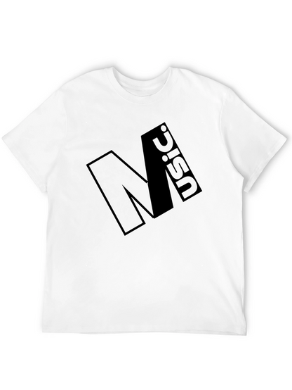 Minimalist Black Graphic Tee - Music Design