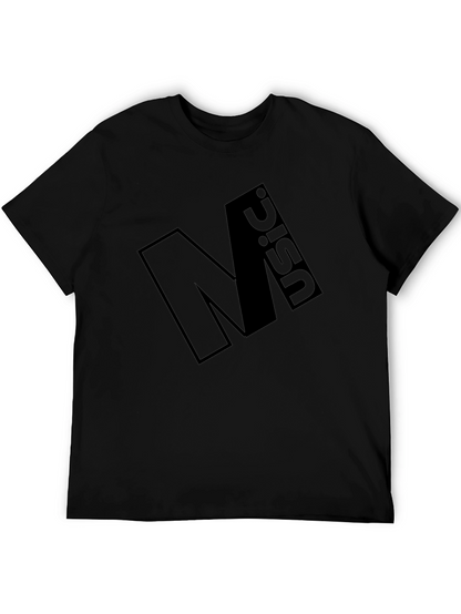Minimalist Black Graphic Tee - Music Design