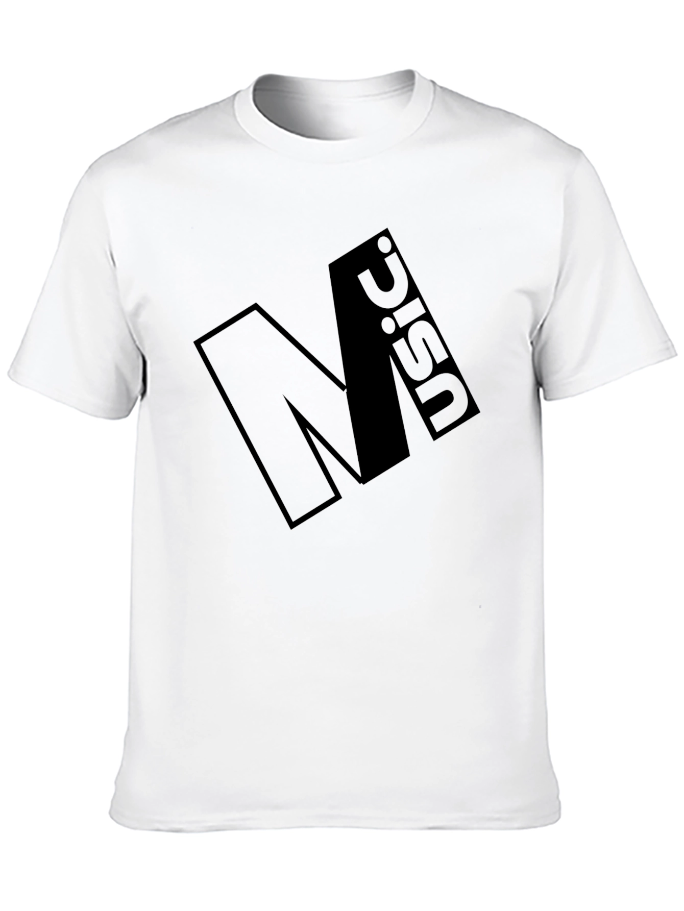Minimalist Black Graphic Tee - Music Design