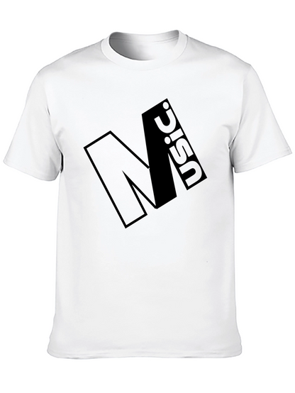 Minimalist Black Graphic Tee - Music Design