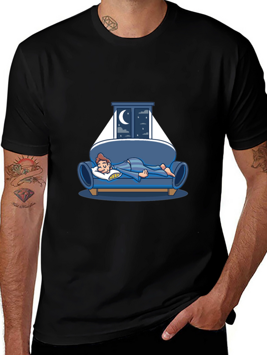 Sleepy Night T-Shirt - Relaxed Fit Cotton Tee