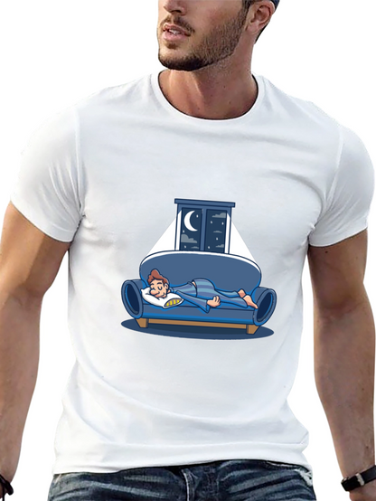 Sleepy Night T-Shirt - Relaxed Fit Cotton Tee