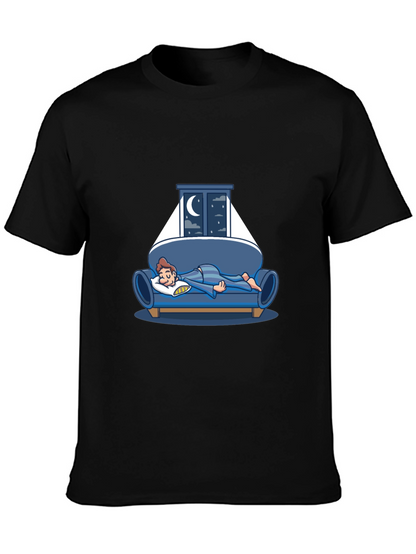 Sleepy Night T-Shirt - Relaxed Fit Cotton Tee