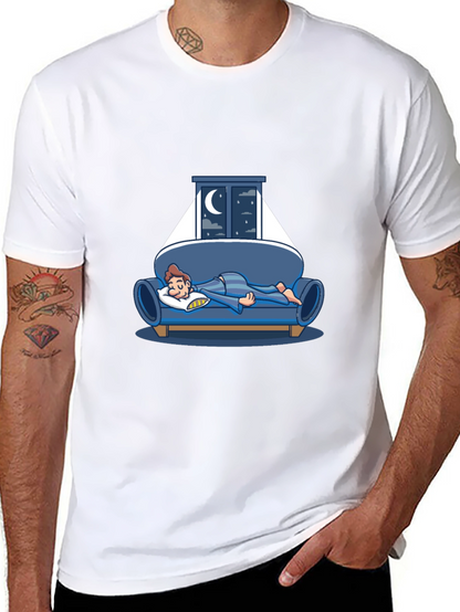 Sleepy Night T-Shirt - Relaxed Fit Cotton Tee