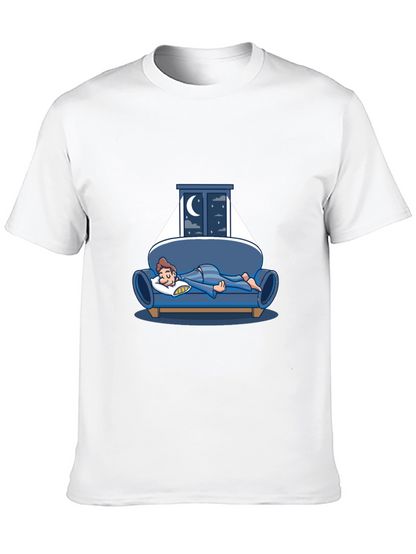 Sleepy Night T-Shirt - Relaxed Fit Cotton Tee