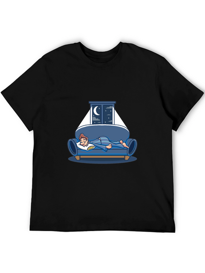 Sleepy Night T-Shirt - Relaxed Fit Cotton Tee
