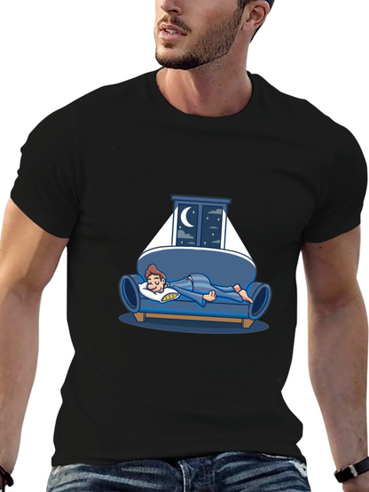 Sleepy Night T-Shirt - Relaxed Fit Cotton Tee