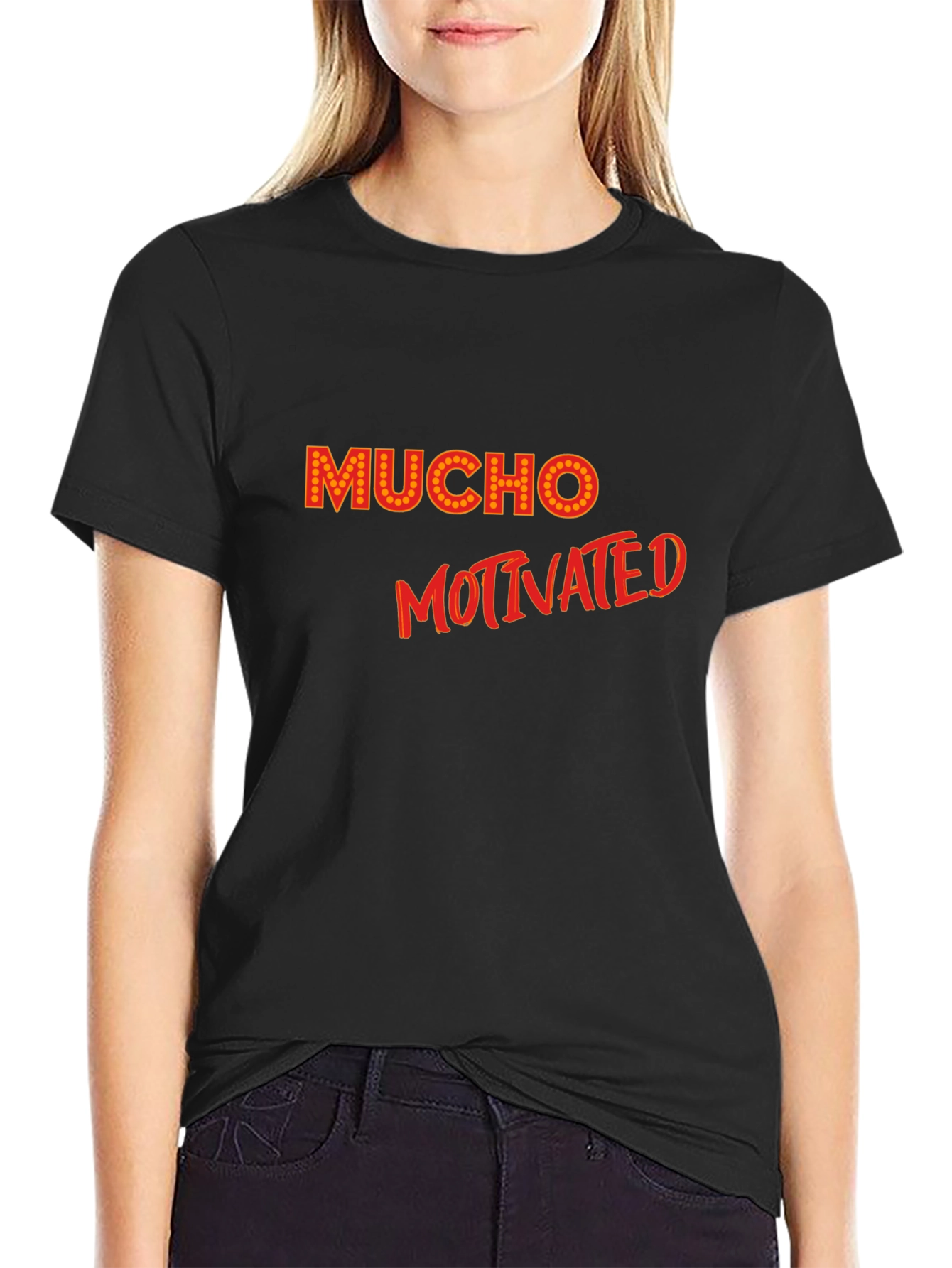 Mucho Motivated Black T-Shirt