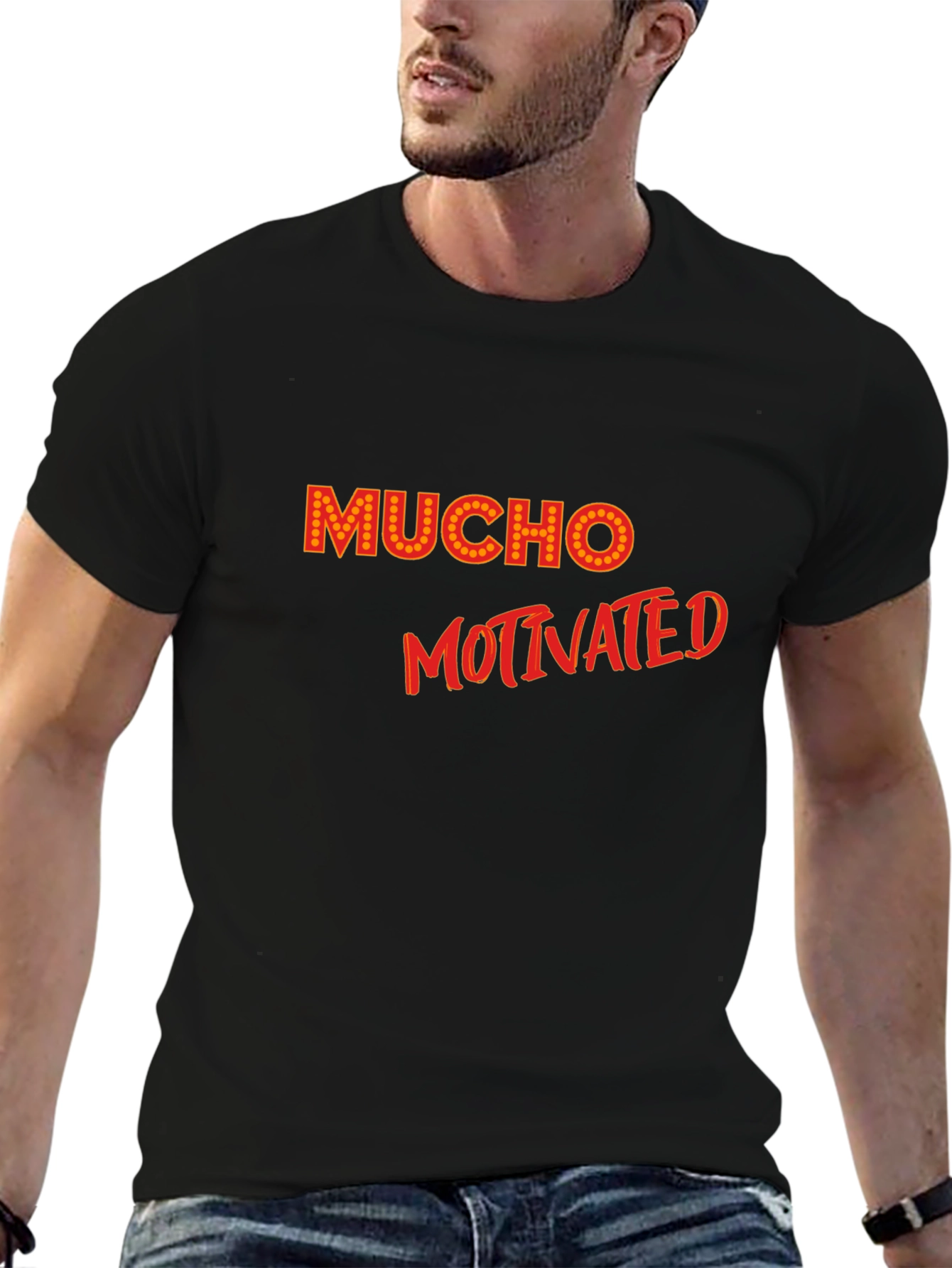Mucho Motivated Black T-Shirt