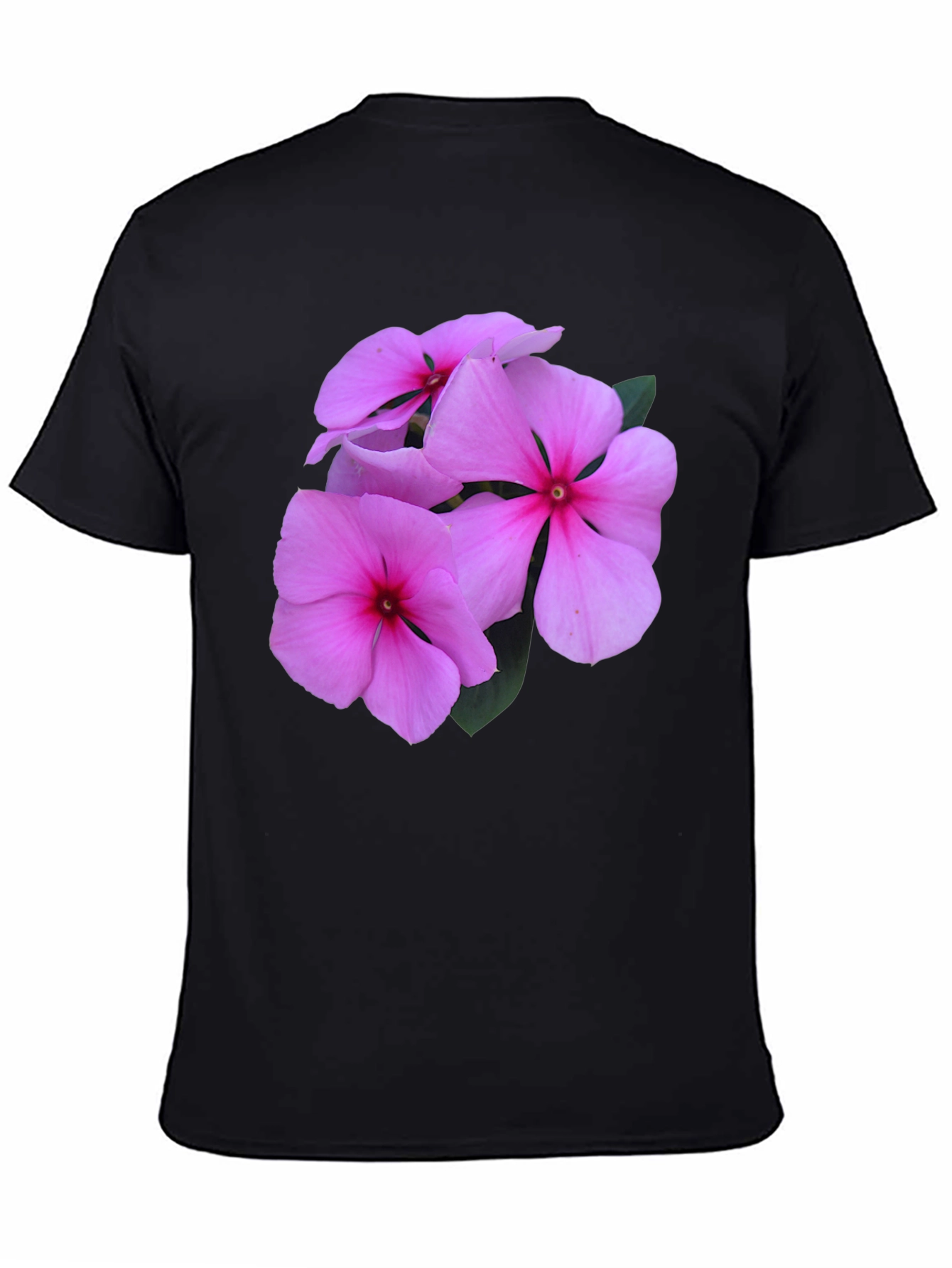 Pink Flower Graphic T-Shirt - Casual Comfort