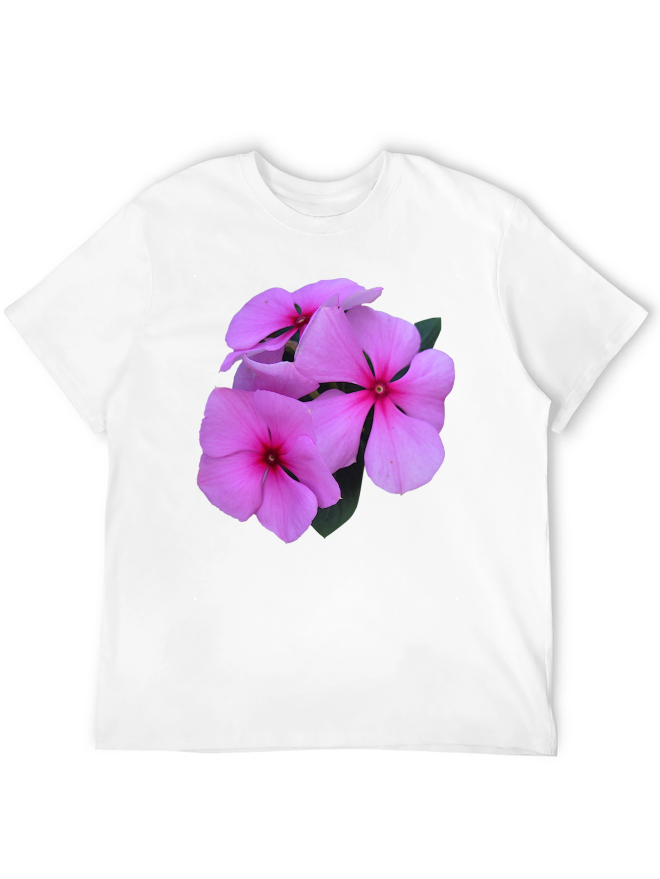 Pink Flower Graphic T-Shirt - Casual Comfort