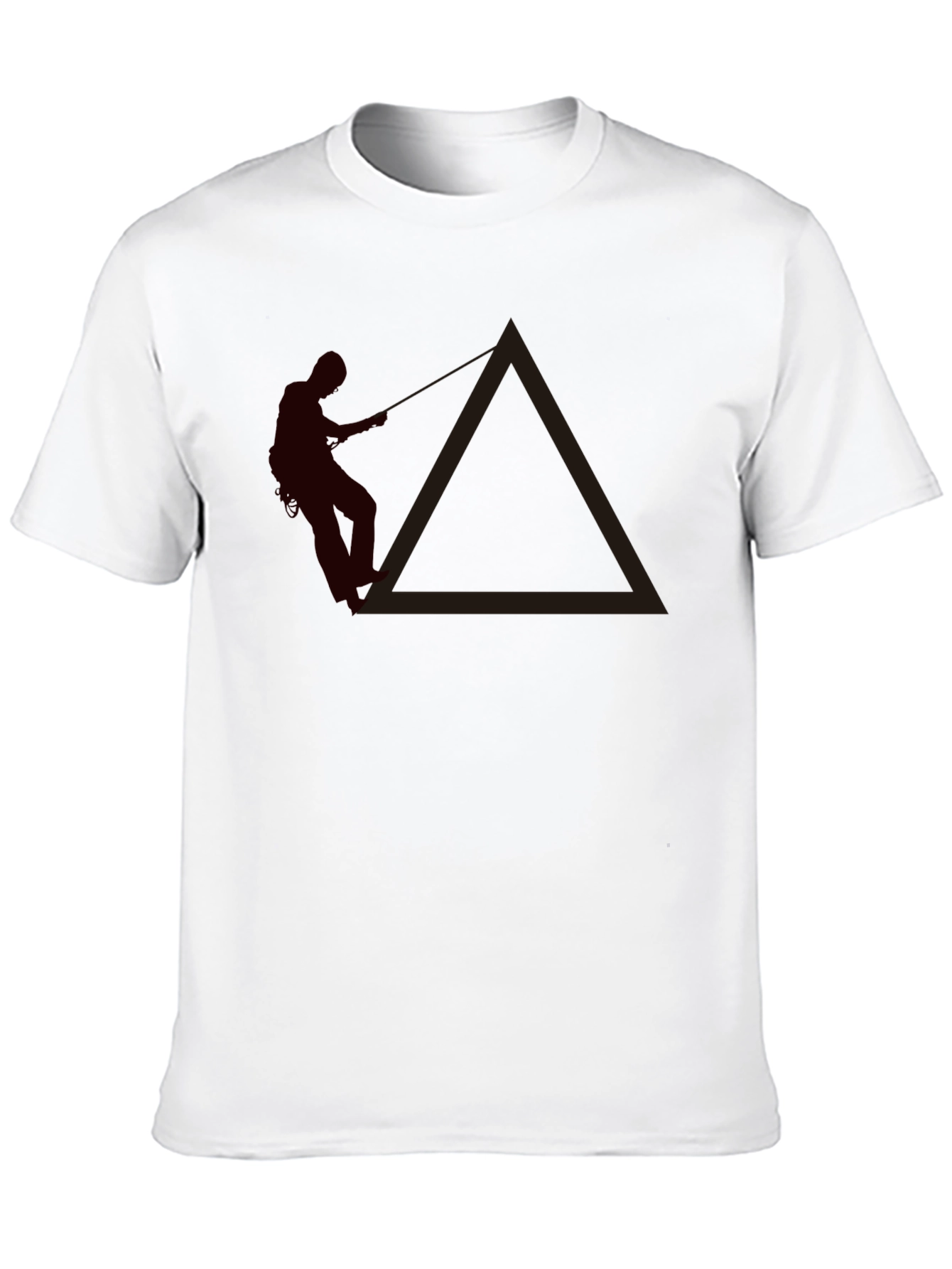 Climbing Man Graphic Tee - Black Casual Shirt