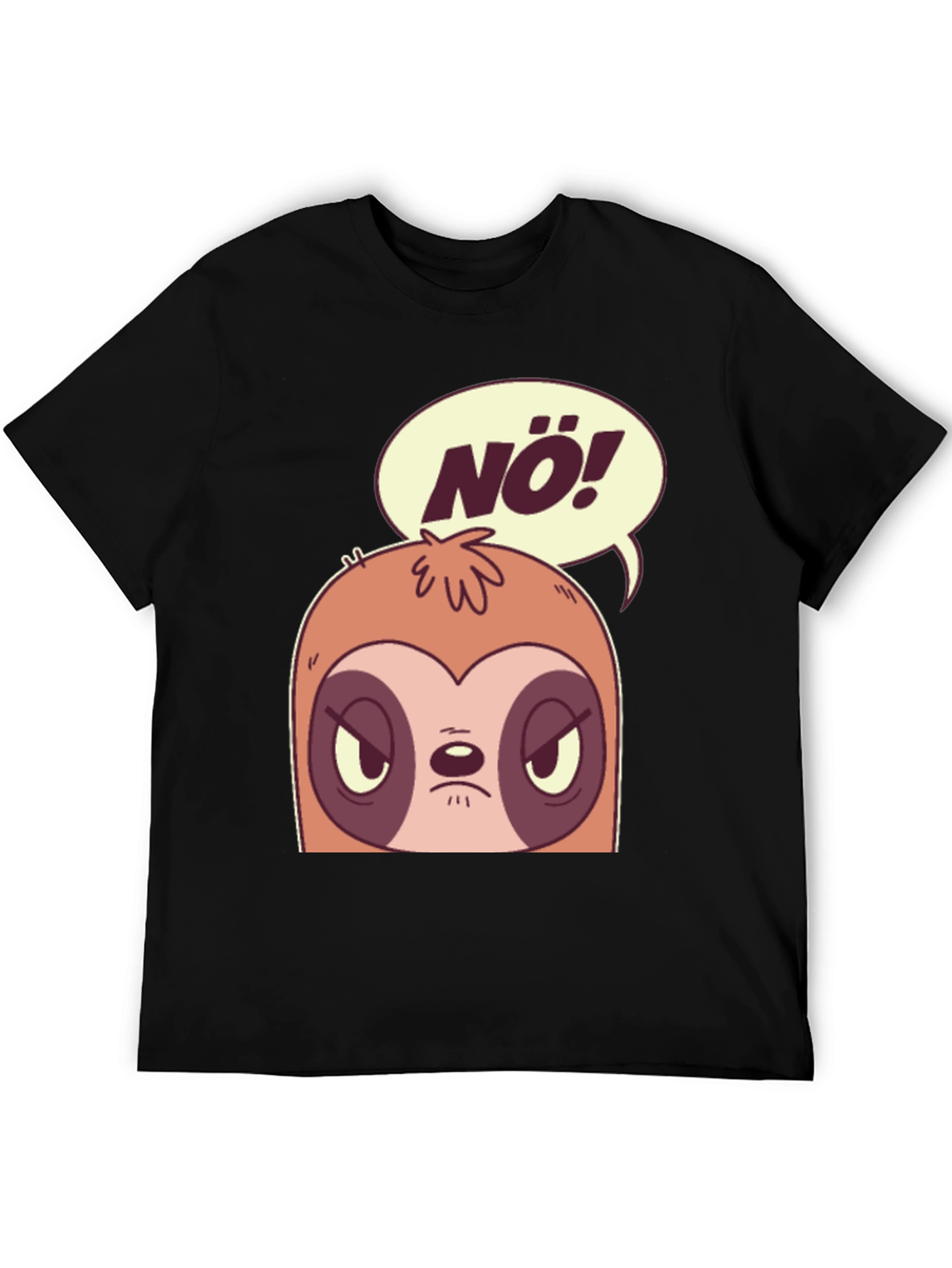 Nö Sloth Graphic Tee - Funny Novelty T-Shirt