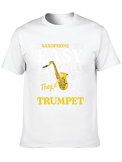 Saxophone Humor Graphic Tee - Musician Gift