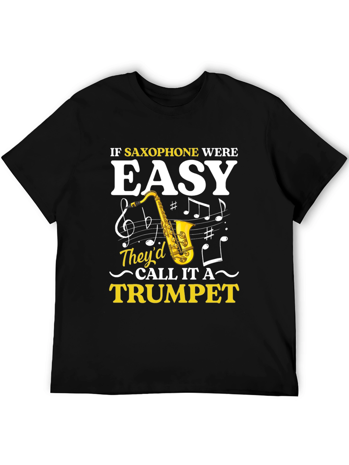 Saxophone Humor Graphic Tee - Musician Gift