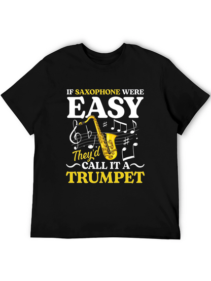 Saxophone Humor Graphic Tee - Musician Gift
