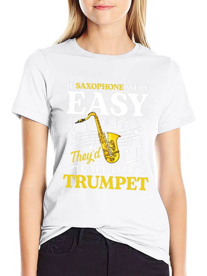 Saxophone Humor Graphic Tee - Musician Gift