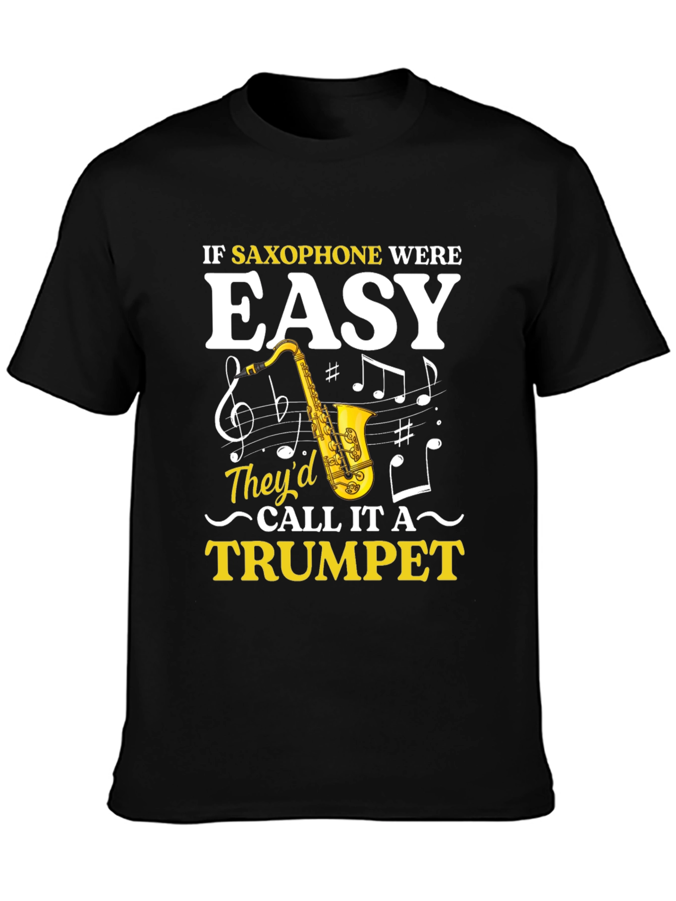 Saxophone Humor Graphic Tee - Musician Gift