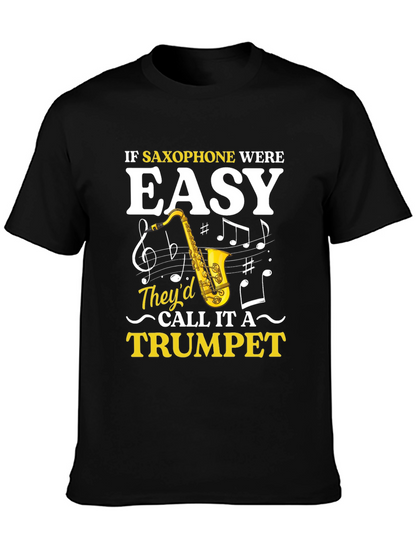 Saxophone Humor Graphic Tee - Musician Gift