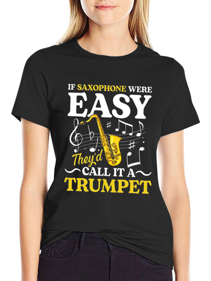 Saxophone Humor Graphic Tee - Musician Gift