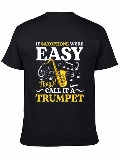 Saxophone Humor Graphic Tee - Musician Gift
