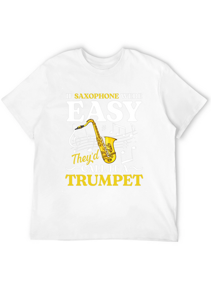 Saxophone Humor Graphic Tee - Musician Gift