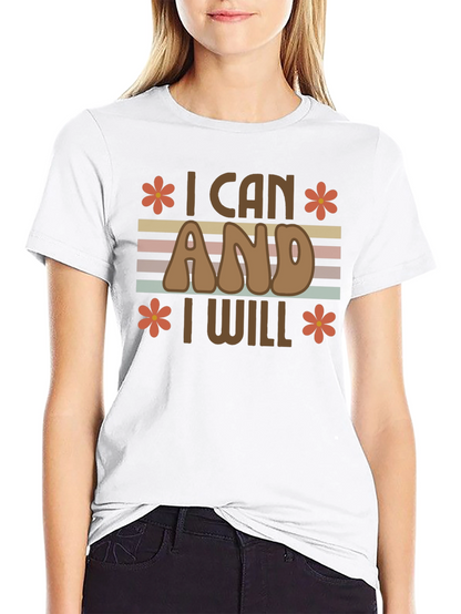 I Can And I Will Retro Graphic Tee