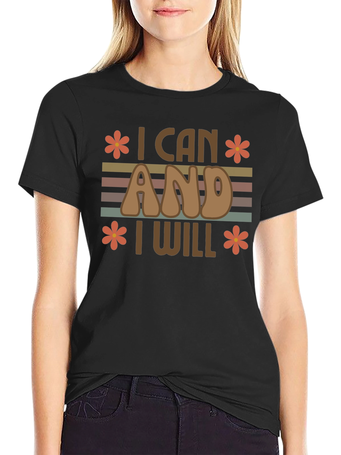 I Can And I Will Retro Graphic Tee