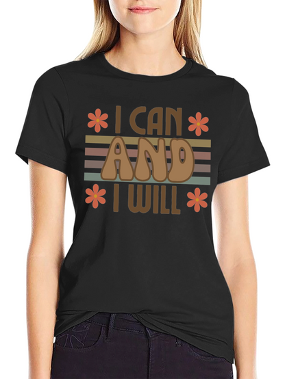 I Can And I Will Retro Graphic Tee