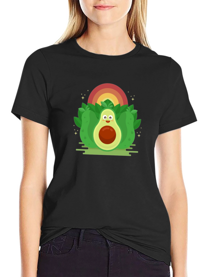Avocado Rainbow Graphic T-Shirt